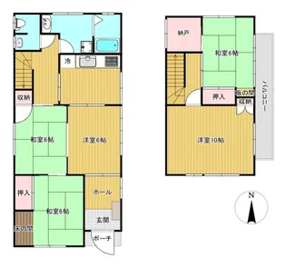 宮城県仙台市宮城野区小田原1【一戸建】の間取り