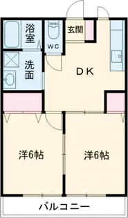 サンパレス山下B【1階】の間取り