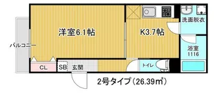 D gate Ciel【2階】の間取り