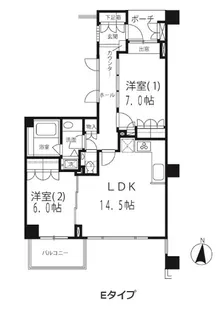 下北沢パークハウス【2階】の間取り