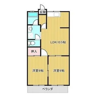 ミナミブルータウン光与【4階】の間取り