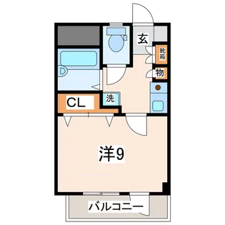 1Kの間取り画像