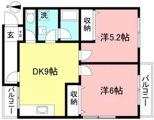 東京都世田谷区千歳台2【マンション】の間取り