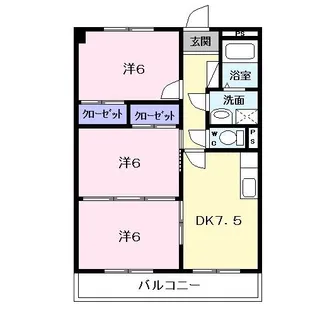 ラフィネドミール【4階】の間取り