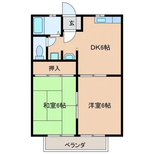 ハイツホープ【2階】の間取り