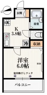 東京都新宿区築地町【マンション】の間取り