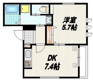 Rich Oak リッチオーク【1階】の間取り