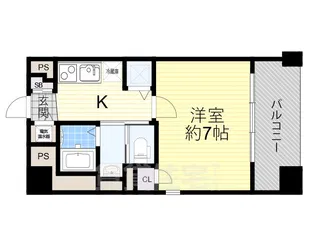 ISM中之島レジデンス【2階】の間取り