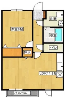 グラス・グリーン菊陽【2階】の間取り