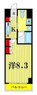 AXAS墨田AsylCourt【4階】の間取り