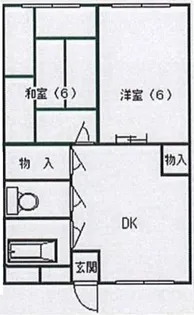 ヴィラ上里【1階】の間取り
