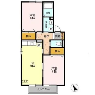 アルカディアVI【2階】の間取り