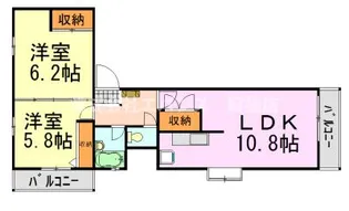 君待橋【7階】の間取り