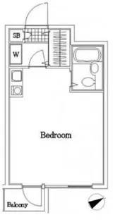 シルフィード白金【2階】の間取り