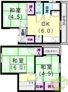兵庫県神戸市垂水区千鳥が丘2【一戸建】の間取り