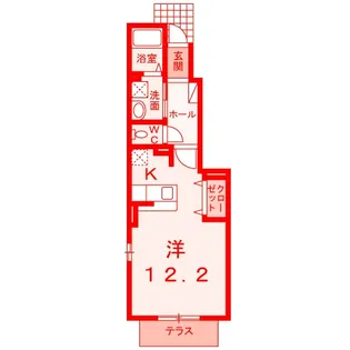 カーサ プリマ【1階】の間取り