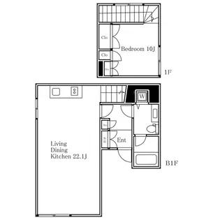 Bark Lane Ebisuの間取り