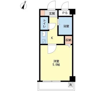 六軒町壱番館【3階】の間取り