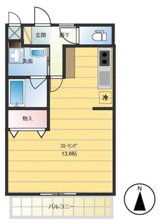 クリスタル扇【2階】の間取り