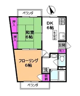 ハイツアゼリア【2階】の間取り