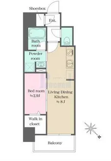 ウエリスアーバン大塚【2階】の間取り