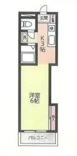シアトリカル都賀【3階】の間取り