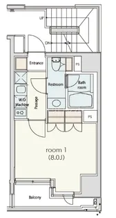 東京都中央区日本橋兜町【マンション】の間取り