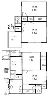 東京都杉並区和泉4【一戸建】の間取り