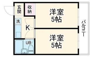 アメニティ京都二番館【3階】の間取り