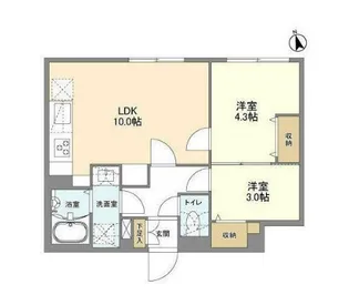 ウェルスクエア新宿戸山【3階】の間取り