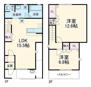 静岡県湖西市新居町中之郷【一戸建】の間取り
