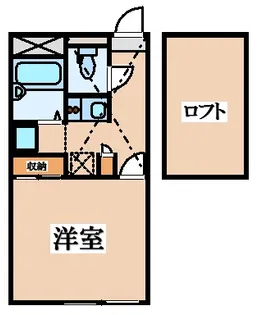 レオパレス千石西【3階】の間取り