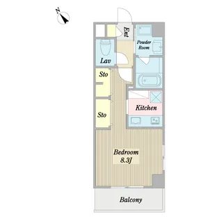 1Rの間取り画像