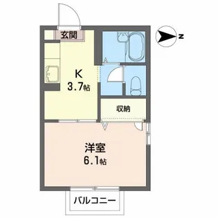 ドミールさくら【2階】の間取り