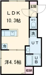 リーベラル【2階】の間取り
