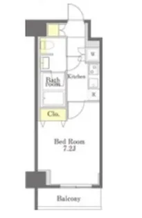 Dimus勝どき【1階】の間取り