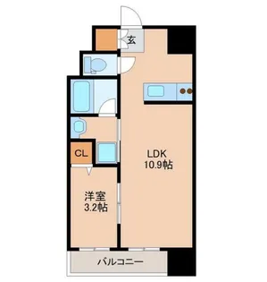 バリューエクセ【9階】の間取り