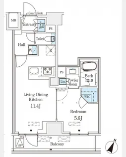 東京都千代田区神田神保町1【マンション】の間取り