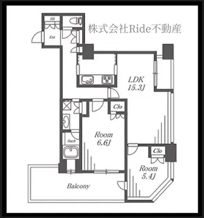 大阪府大阪市西区江戸堀1【マンション】の間取り