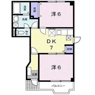 広島県福山市本郷町【アパート】の間取り