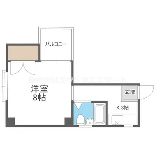 ハイツ玉出館【4階】の間取り