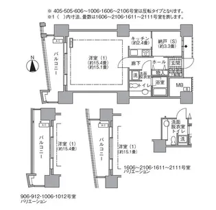 東京都港区海岸1【マンション】の間取り