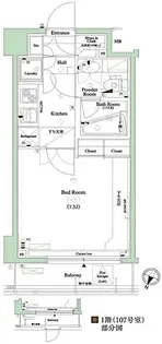 AXAS東十条アジールコート【1階】の間取り