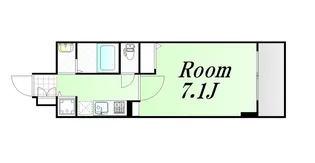 レジデンス靭公園【6階】の間取り