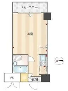 スカイコート鶴見第2【5階】の間取り