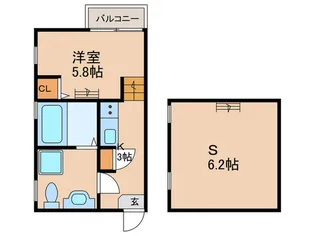 アクアリウスII【1階】の間取り
