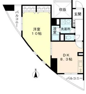 サンハイツ浅草【4階】の間取り