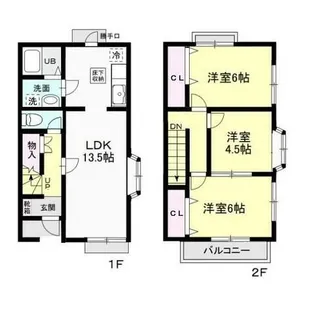 グランシェールIの間取り