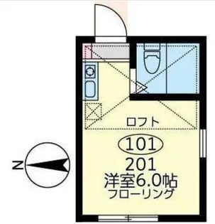 ユナイト小田ジャン=ピエール【1階】の間取り