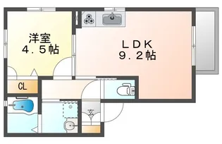 シャーメゾン学園前【1階】の間取り